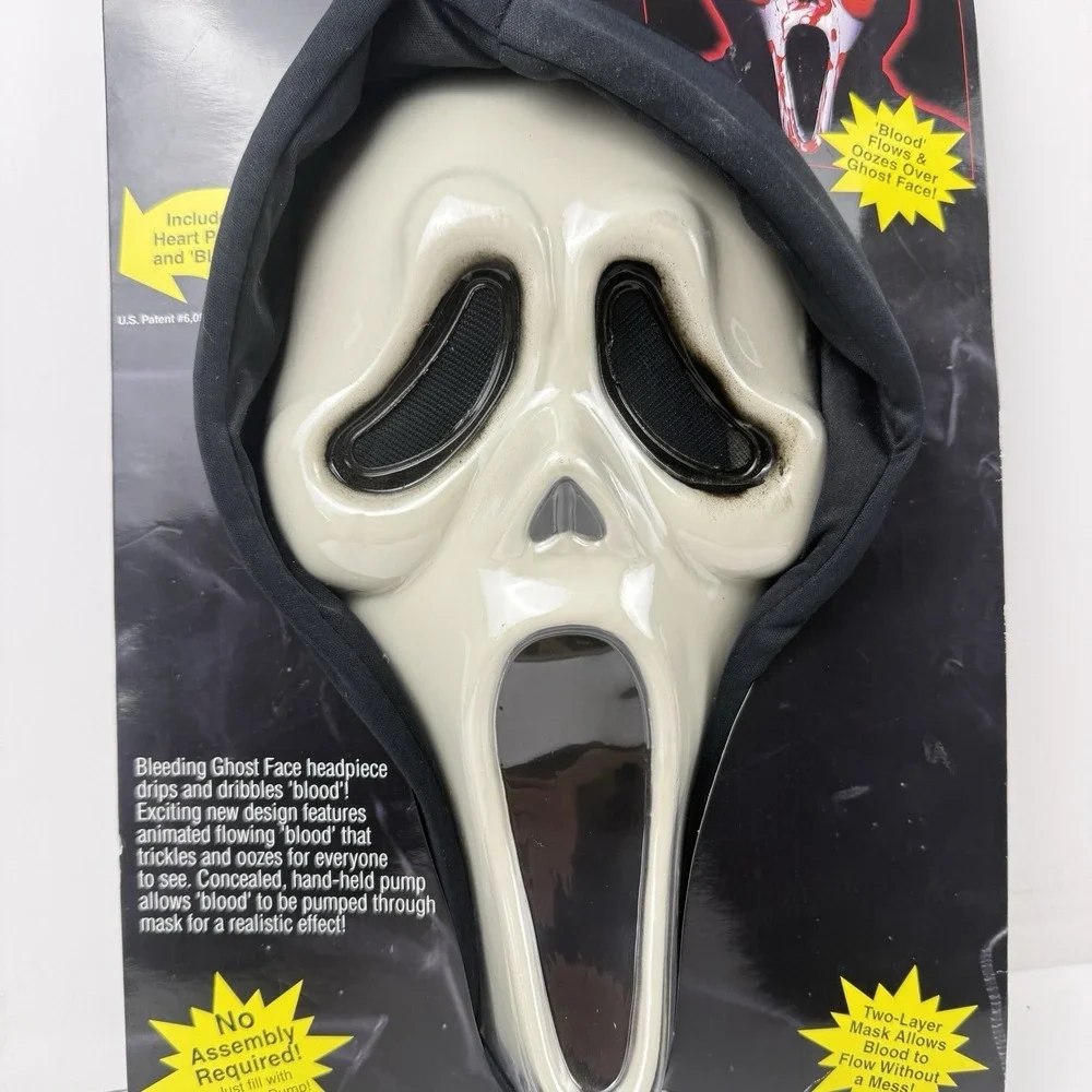 Fun World Ghost Face Bleeding Scream Mask Halloween Movie Brand New